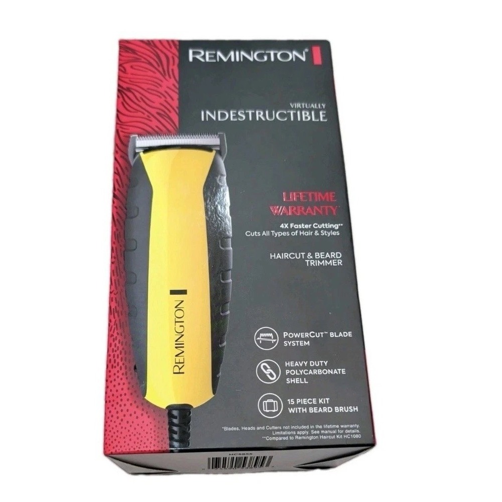 Remington Virtually Indestructible Haircut And Beard Trimmer 15 Piece Kit HC5855